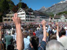 Open-air voting in Switzerland